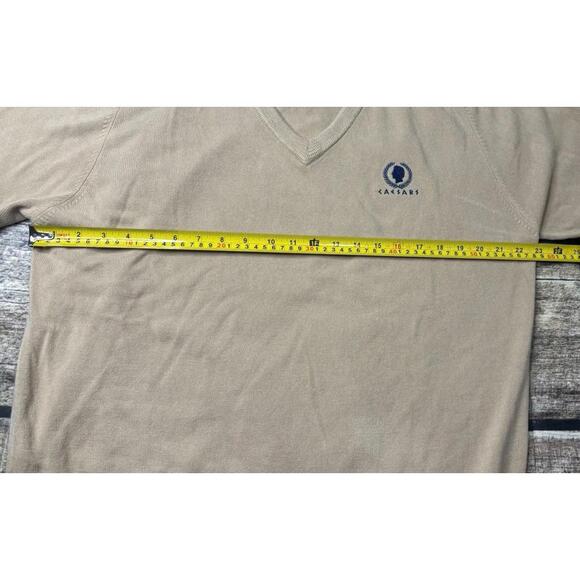 VTG Caesars Palace Sweater Mens XL Cashmerlon V-Neck Knit - Picture 11 of 14
